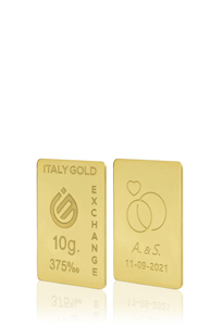 Gold ingot 9 Kt - 10gr. - Gift Idea Wedding - IGE Gold